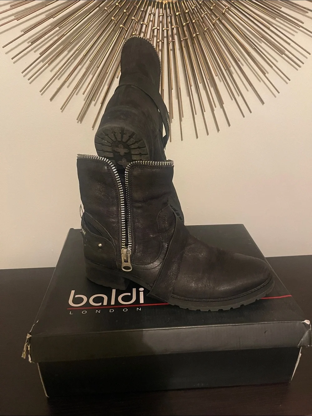 Black Men’s Leather Ankle Boots